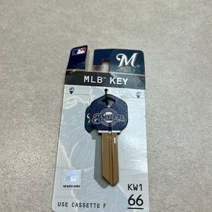 Milwaukee Brewers blank key.  Ready to be cut   New with tags